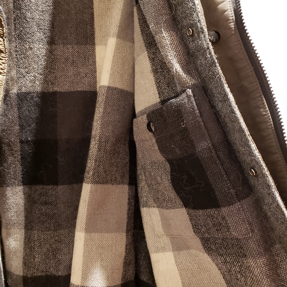 Men's Hugo Boss Brown Coat with Removable Inner Vest - Size 38R - Picture 8 of 10